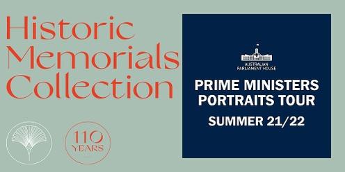 Tour: Prime Ministers Portraits (50 mins, Free) Daily across Summer '21 at 12pm & 3pm