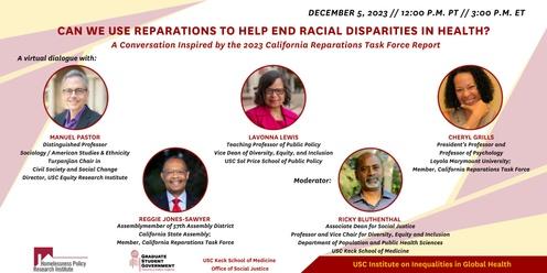 Can Reparations Help to End Racial Disparities in Health? A Conversation Inspired by the 2023 California Reparations Task Force Report